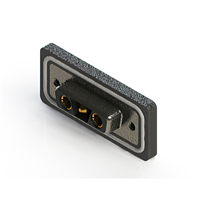 3 (Power) Position D-Sub, Combo Receptacle, Female Sockets and Male Pins Connector