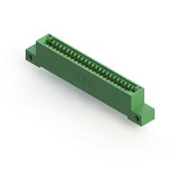 24 Position Femelle Connecteur Non spécifié, bord unique Or 0,100 po (2,54mm) Vert