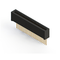 24 Position Female Connector Non Specified - Single Edge Gold 0.100" (2.54mm) Black