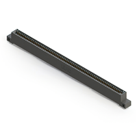 66 Position Female Connector Non Specified - Single Edge Gold 0.100" (2.54mm) Black