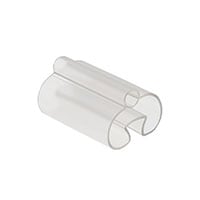 Wire Marker Carrier, Slip-On 0.91" W x 0.16" L (23.0mm x 4.0mm) Transparent Poly-Vinyl Chloride (PVC)