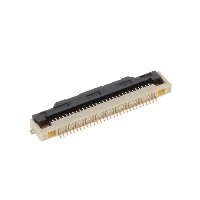 30 Position FFC, FPC Connector Contacts, Bottom 0.020" (0.50mm) Surface Mount, Right Angle