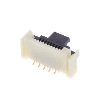 10 Position FFC Connector Contacts, Vertical - 1 Sided 0.020" (0.50mm) Surface Mount