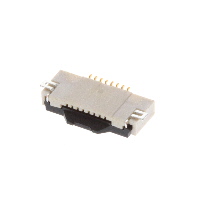 8 Position FFC, FPC Connector Contacts, Bottom 0.020" (0.50mm) Surface Mount, Right Angle