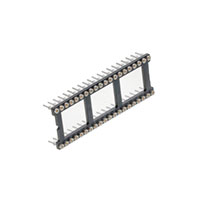 40 (2 x 20) Pos DIP, 0.6" (15.24mm) Row Spacing Socket Gold Through Hole