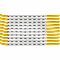 Wire Marker, Clip-On Black Legend, White Background Nylon