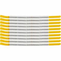 Wire Marker, Clip-On Black Legend, White Background Nylon
