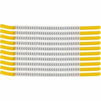 Wire Marker, Clip-On Black Legend, White Background Nylon