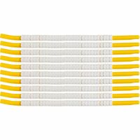 Wire Marker, Clip-On Black Legend, White Background Nylon