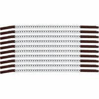 Wire Marker, Clip-On Black Legend, White Background Nylon