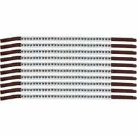 Wire Marker, Clip-On Black Legend, White Background Nylon