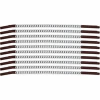 Wire Marker, Clip-On Black Legend, White Background Nylon