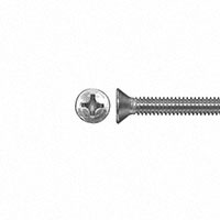 #2-56 Flat Head Machine Screw Slotted Drive Nylon