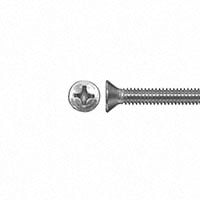 #4-40 Flat Head Machine Screw Slotted Drive Nylon