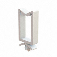 Kabel Clip, Drahtsattel Natürlich Einsteckbar, geflügelt L x H: 0,438" x 0,740" (11,13mm x 18,80mm)