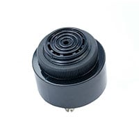 Buzzers Indicador, orientado internamente Piezo 12 V 20mA 2,9kHz 80dB a 12V, 30cm Furo passante Invólucro de pinos