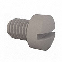 #10-32 Pan Head Machine Screw Slotted Drive Polycarbonate