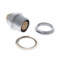 10 腳位圓形連接器 插孔、母插座 焊錫坑