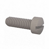 #8-32 Pan Head Machine Screw Slotted Drive Polycarbonate