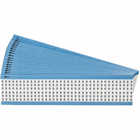 Wire Marker, Cards 0.25" W x 1.50" L (6.4mm x 38.1mm) Black Legend, White Background Vinyl Cloth