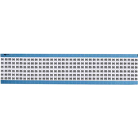 Wire Marker, Cards 0.25" W x 0.71" L (6.4mm x 18.0mm) Black Legend, White Background Vinyl