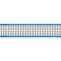 Wire Marker, Cards 0.36" W x 0.75" L (9.1mm x 19.1mm) Black Legend, White Background Vinyl Cloth