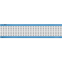 Wire Marker, Cards 0.36" W x 0.75" L (9.1mm x 19.1mm) Black Legend, White Background Vinyl Cloth