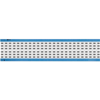 Wire Marker, Cards 0.36" W x 0.75" L (9.1mm x 19.1mm) Black Legend, White Background Vinyl Cloth