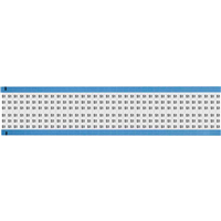 Wire Marker, Cards 0.25" W x 0.71" L (6.4mm x 18.0mm) Black Legend, White Background Vinyl Cloth