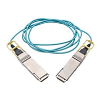 38 Position QSFP28 Plug to Plug 32.81' (10.00m) Aqua Unshielded