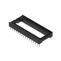 32 (2 x 16) Pos DIP, 0.6" (15.24mm) Row Spacing Socket Tin Through Hole, Kinked Pin