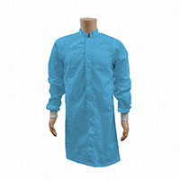 Poliéster Bata, bata de laboratorio con puños Extra grande Celeste Disipador de estática