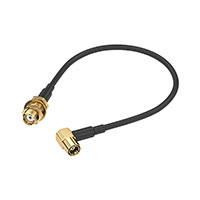 Cable Assembly Coaxial SMA to SMB RG-174 6.000" (152.40mm)