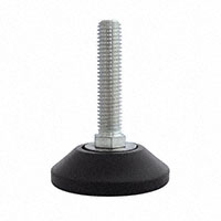 Foot Cylindrical, Tapered 0.984" Dia (25.00mm) Polypropylene Black