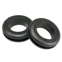 Circular - 1.250" (31.75mm) Grommet 0.750" (19.05mm) Black