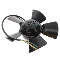 風扇 管軸式、3 相 400 VAC 圓形 - 直徑 250mm 滾珠 992.5 CFM (27.79m³/min) 7 條引線搭接合端子