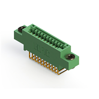 11 positionen Buchse Steckverbinder Nicht angegeben - Einzelkante Gold 0,100" (2,54mm) Grün