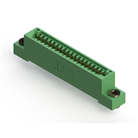 19 Position Femelle Connecteur Non spécifié, bord unique Or 0,100 po (2,54mm) Vert