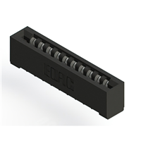 20 Position Female Connector Non Specified - Dual Edge Tin 0.156" (3.96mm) Black