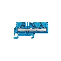 Rekkeklemme-kontakt 3 Posisjoner Gjennomføring Blå 8-14 AWG