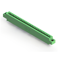 26 positionen Buchse Steckverbinder Nicht angegeben - Einzelkante Gold 0,156" (3,96mm) Grün