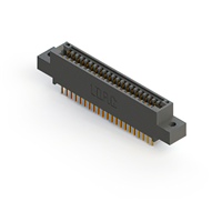 42 位置 母头 连接器 非指定 - 双边 镀金 0.100"（2.54mm） 黑色