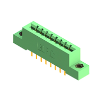 16 Position Female Connector Non Specified - Dual Edge Gold 0.156" (3.96mm) Green