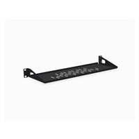 Metal, Steel Shelf 19.000" L x 6.000" W x 1.720" H (482.60mm x 152.40mm x 43.69mm) Black