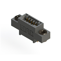 5 Position Female Connector Non Specified - Single Edge Gold 0.100" (2.54mm) Black