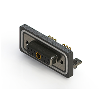 11 (10 + 1 Power) Position D-Sub, Combo Receptacle, Female Sockets Connector