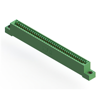 39 Position Female Connector Non Specified - Single Edge Gold 0.100" (2.54mm) Green