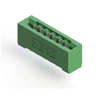 12 Position Female Connector Non Specified - Dual Edge Tin 0.156" (3.96mm) Green