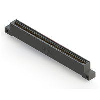 39 Position Female Connector Non Specified - Single Edge Gold 0.100" (2.54mm) Black