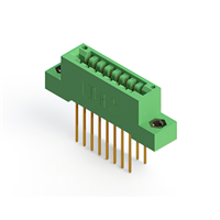 16 positionen Buchse Steckverbinder Nicht angegeben - Doppelkante Gold 0,125" (3,18mm) Grün